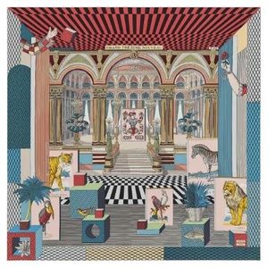 HERMES Grand Theater Nouveau Scarf 90